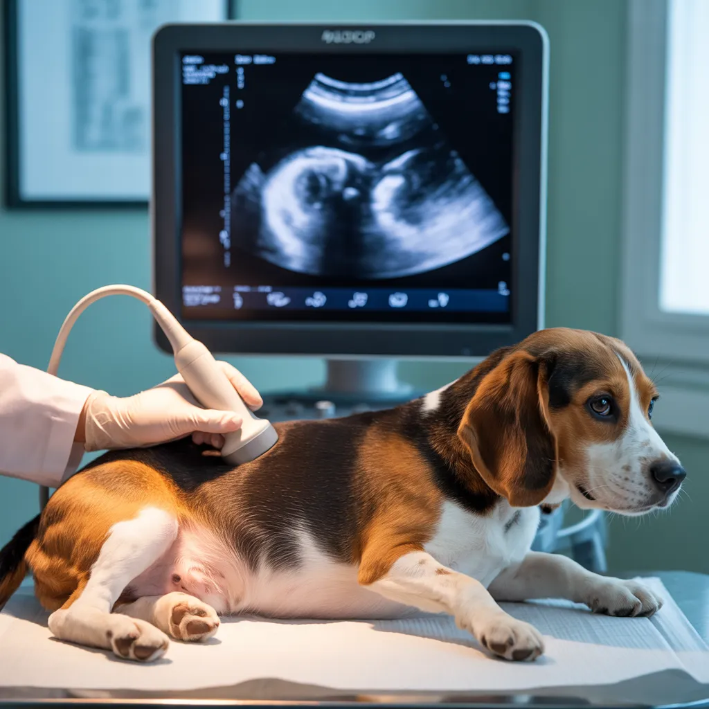 Dog ultrasound scan